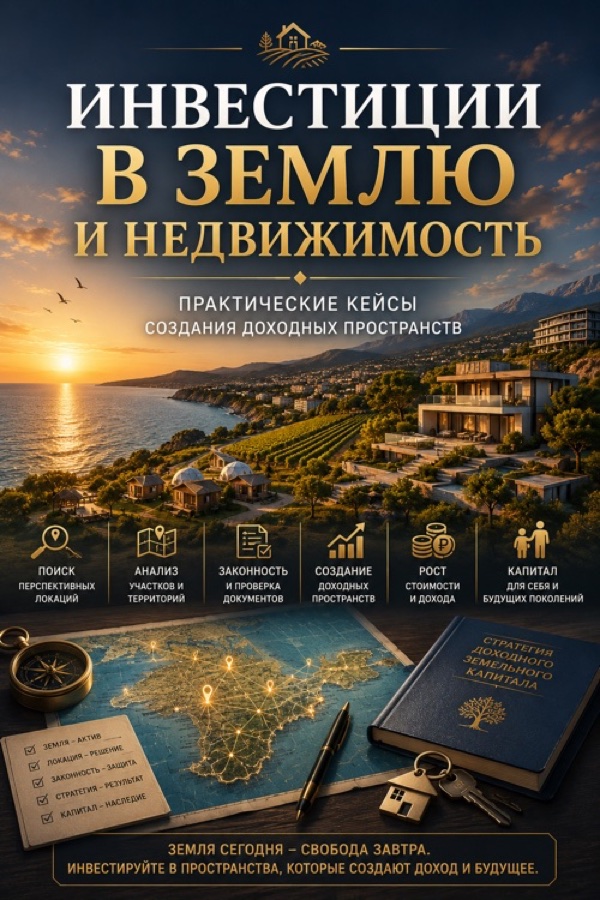 Обложка книги «Инвестиции в землю и недвижимость»